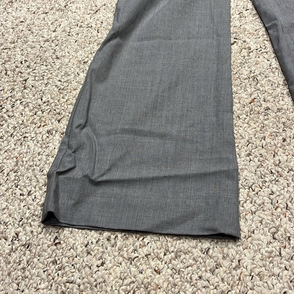 Theory Solada Gray Wool Flare Trouser Dress Pants Sz 2 Business Casual Career - Picture 5 of 7